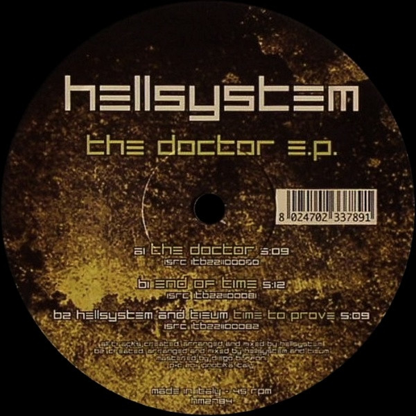 The Doctor E.P. front label