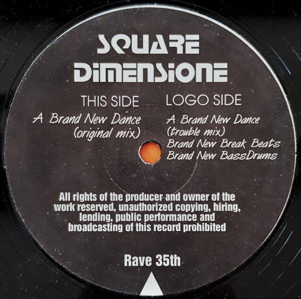 A Brand New Dance front label
