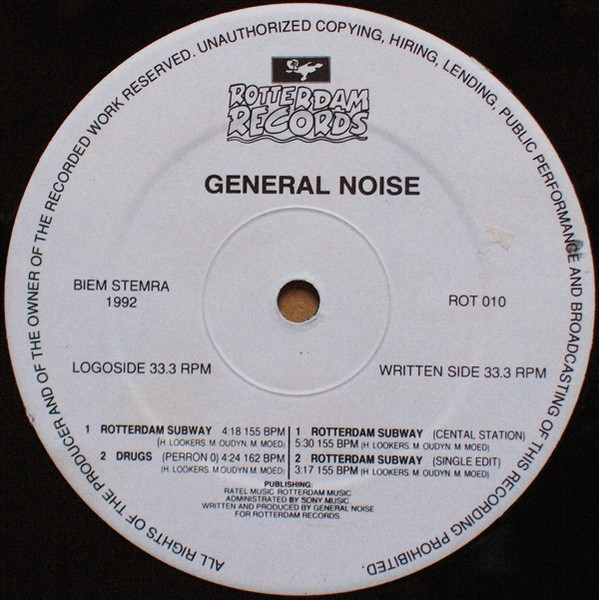 Rotterdam Subway back label