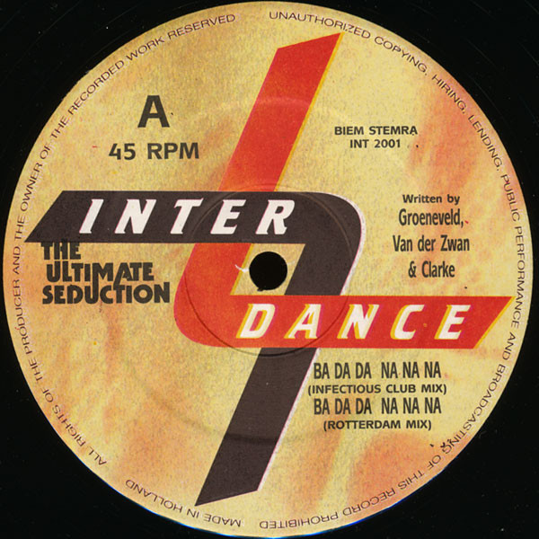 Ba Da Da Na Na Na front label