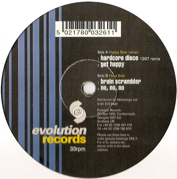 Happy To Be Hardcore front label