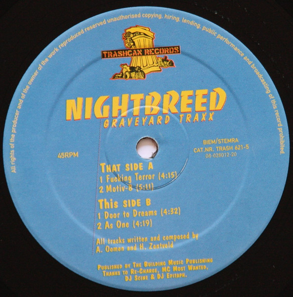 Graveyard Traxx front label