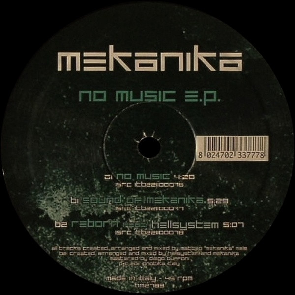 No Music E.P. front label