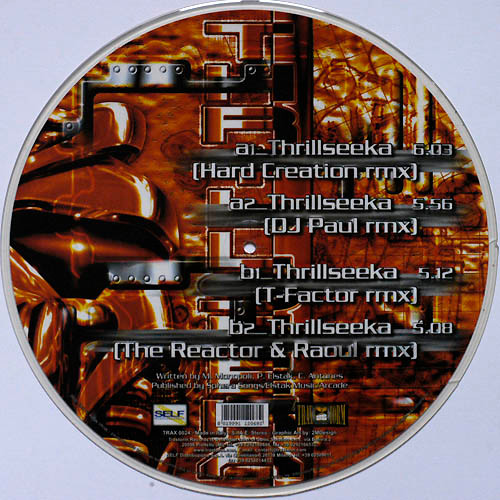 Thrillseeka (The New Millenium Remixes) back cover
