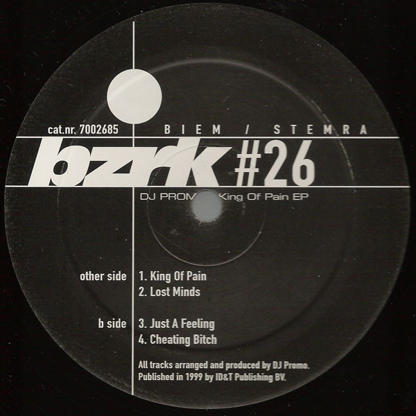 King Of Pain EP back cover