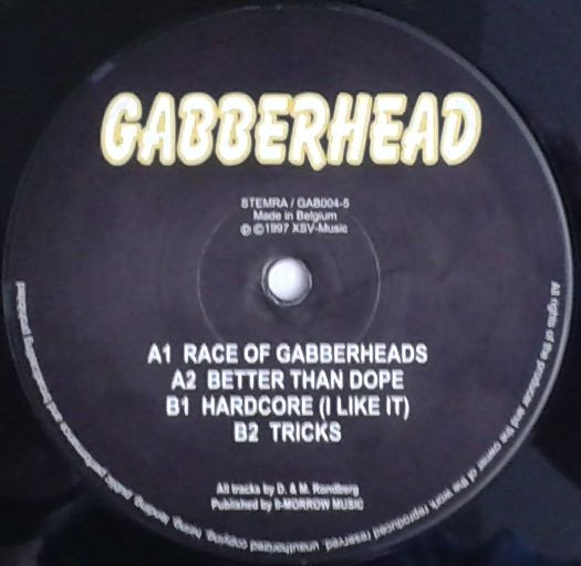 Race Of The Gabberheads front label