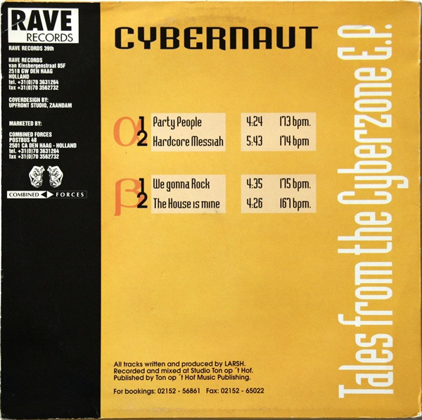 Tales From The Cyberzone E.P. back cover