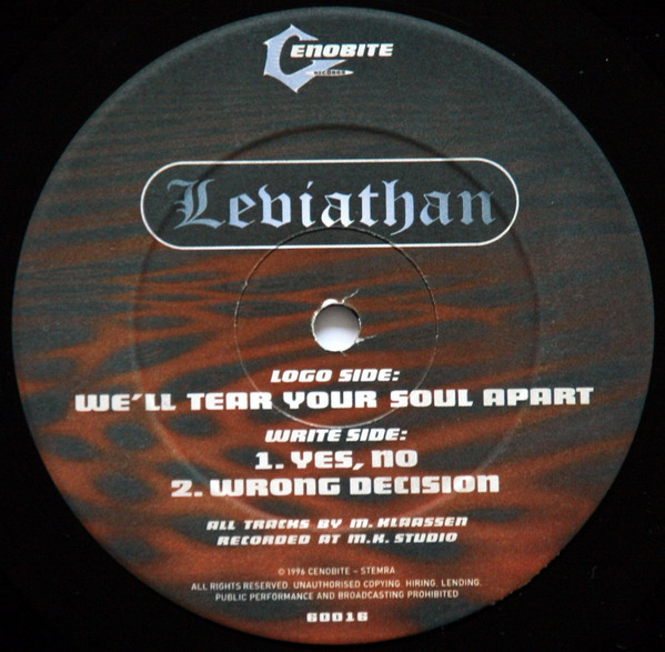 We'll Tear Your Soul Apart front label