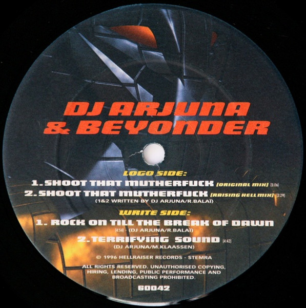 Shoot That Motherfuck front label