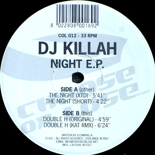Night E.P. front label
