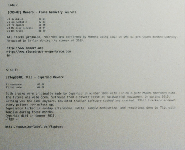 Plane Geometry Secrets / Cyperkid Reworx back cover