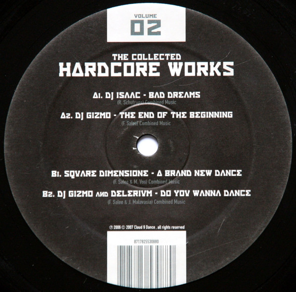 The Collected Hardcore Works (Best Of '91-'98) Volume 02 front label