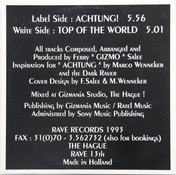 Achtung! back cover