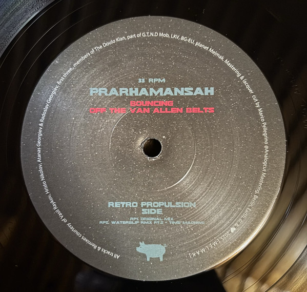 Bouncing Off The Van Allen Belts front label