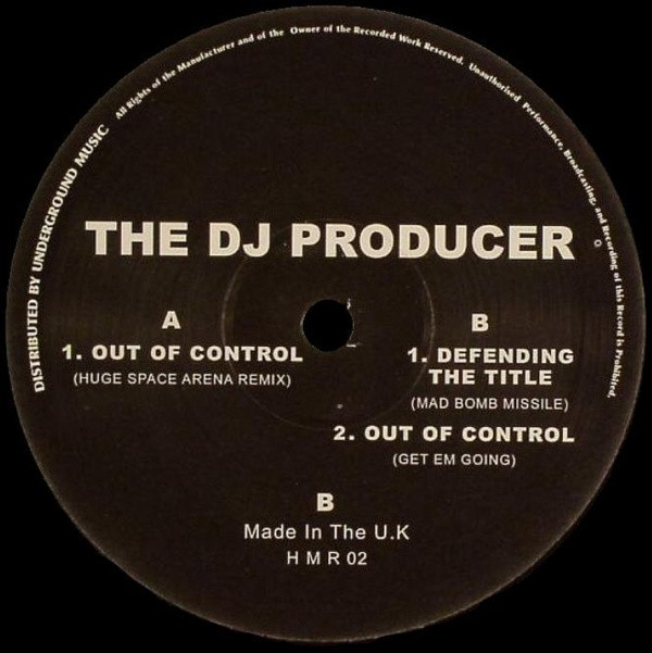 Out Of Control / Defending The Title front label
