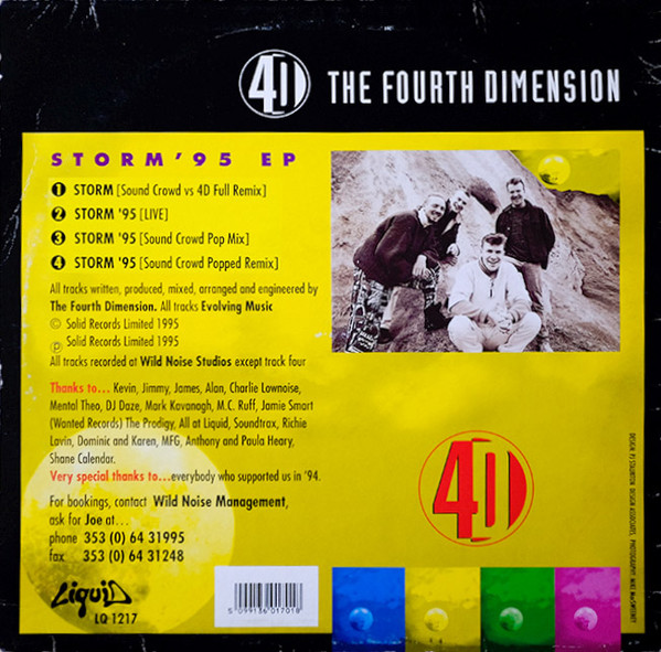 Storm '95 EP back cover