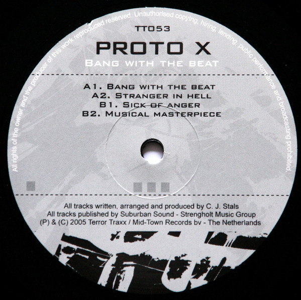 Bang With The Beat back label