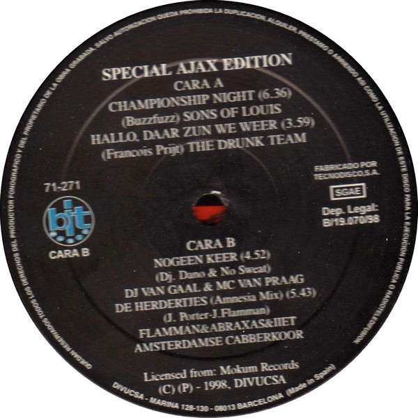 Special Ajax Edition front label