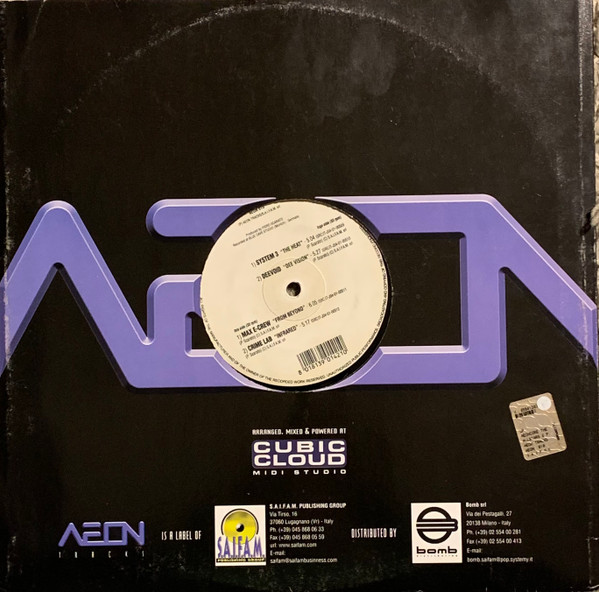 Aeoncore - The Allstars E.P. Vol. 01 back cover