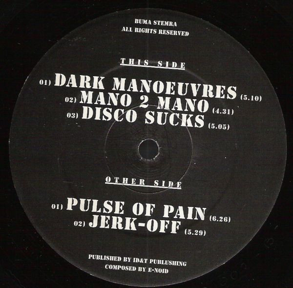 Dark Manoeuvres back cover