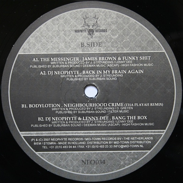 Back In My Brain Again front label