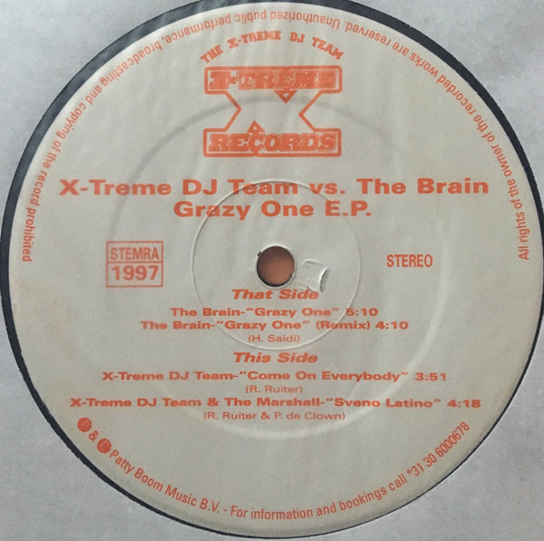 Grazy One E.P. front label