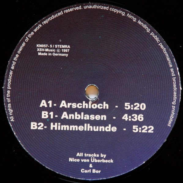 Arschloch front label