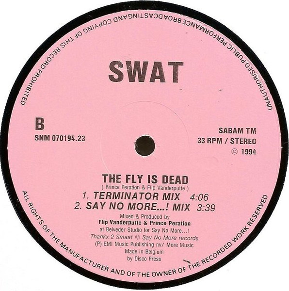 His First Creation / The Fly Is Dead back cover