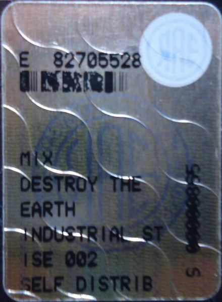 Destroy The Earth front label