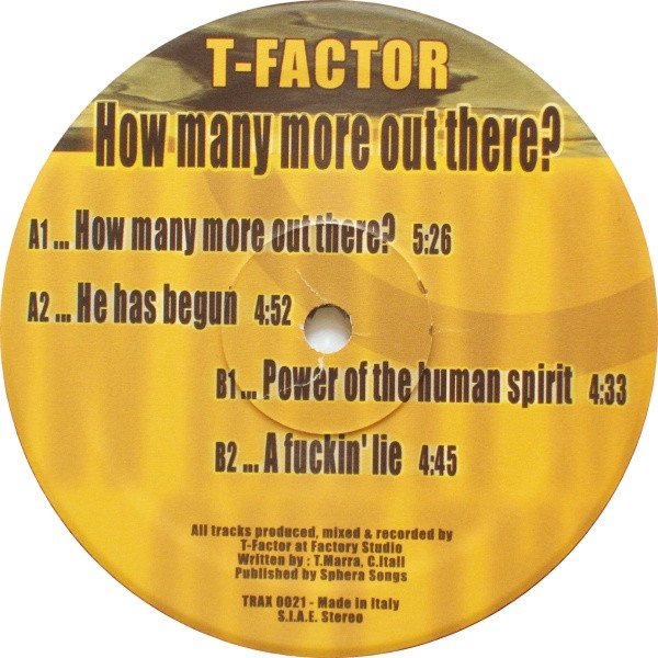 How Many More Out There? front label