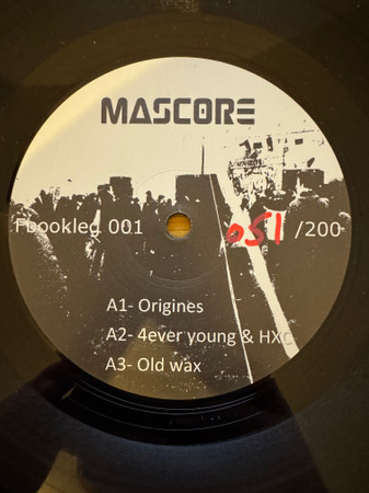 Forever Young & Always Hardcore front label