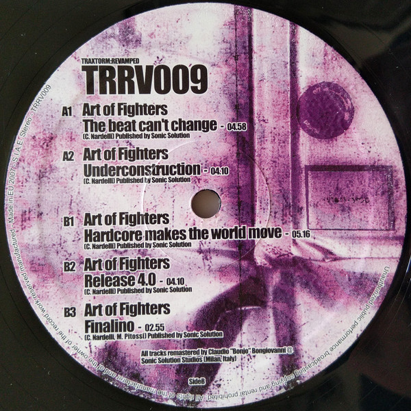 Traxtorm Revamped 009 - Art Of Fighters Special Edition back label