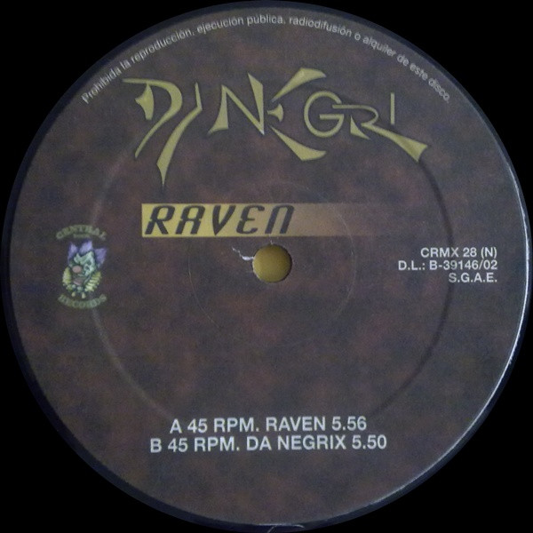 Raven back label
