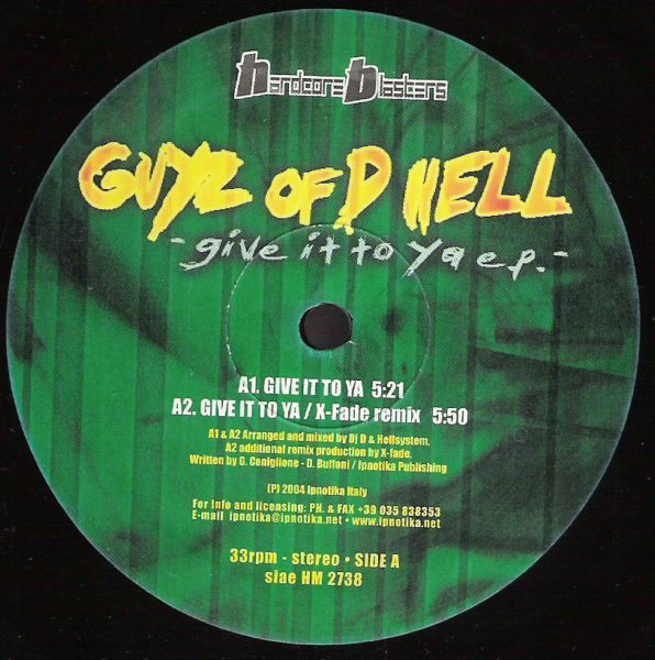 Give It To Ya E.P. back cover