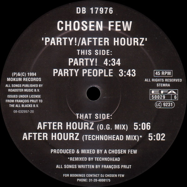 Party! / After Hourz front cover