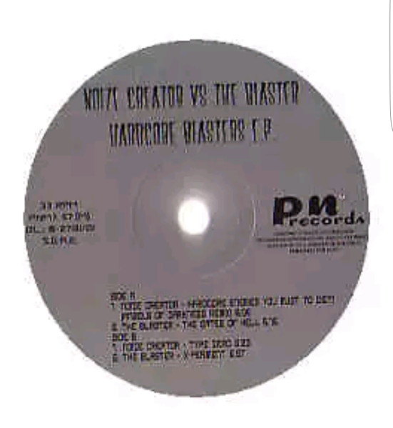 Hardcore Blasters EP front label