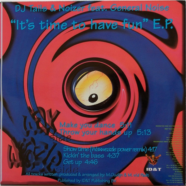 "It's Time To Have Fun" E.P. back cover