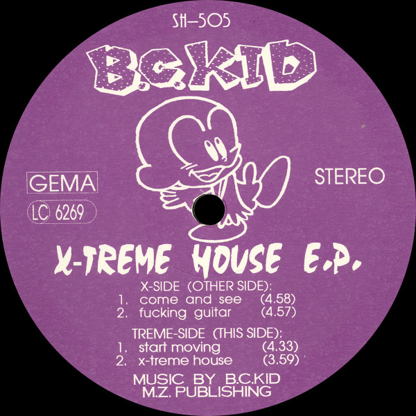 X-Treme House E.P. front cover