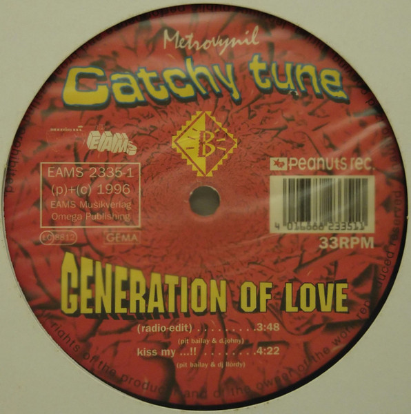 Generation Of Love back label