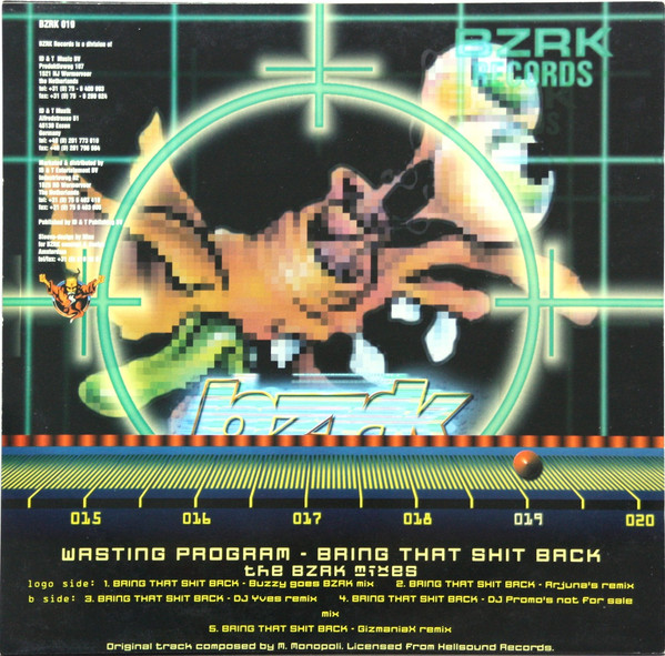 Bring That Shit Back (The BZRK Mixes) back cover