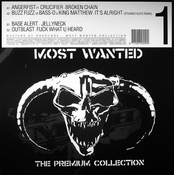 Masters Of Hardcore - Most Wanted Collection 1 front label