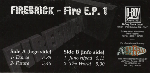 Fire E.P. 1 front label