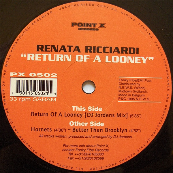 Return Of A Looney front label