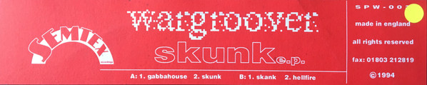 Skunk EP back label