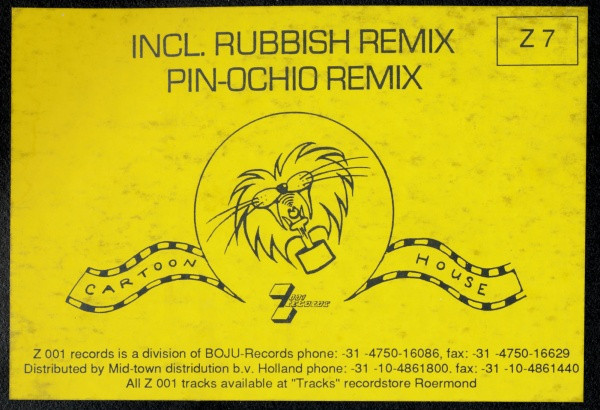 Cartoon House back label