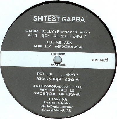 Shitest Gabba back cover