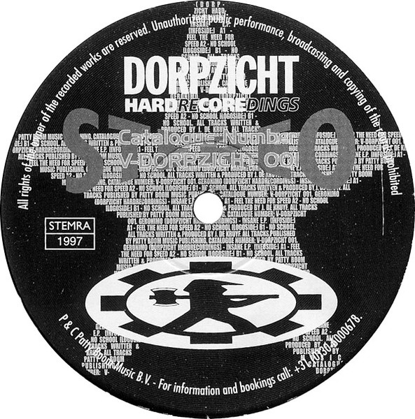 Insane E.P. front label