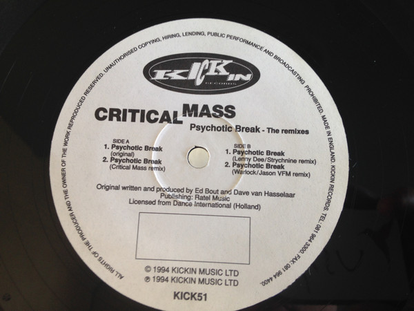 Psychotic Break (Remixes) back cover