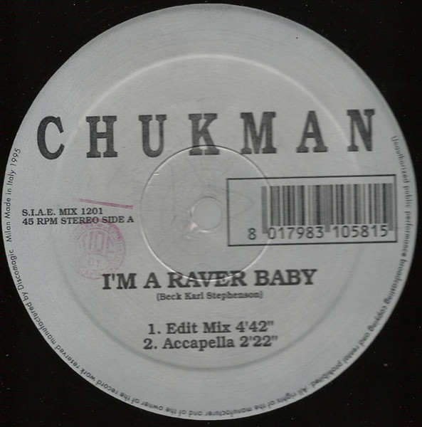 I'm A Raver Baby back cover