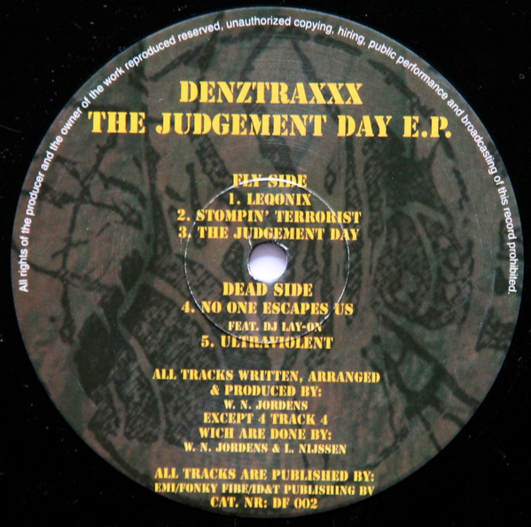 The Judgement Day E.P. front label